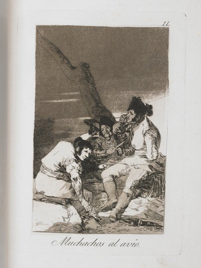 ロスカプリチョスのプレート、1797-1798 作： Francisco de Goya